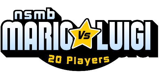 NSMB - Mario Vs Luigi 20 Players