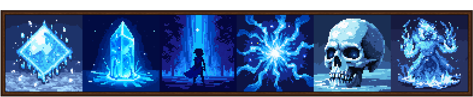 64x64 Epic Ice Magic, Skills and Abilities Pack!