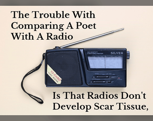 The Trouble With Comparing A Poet With A Radio...  