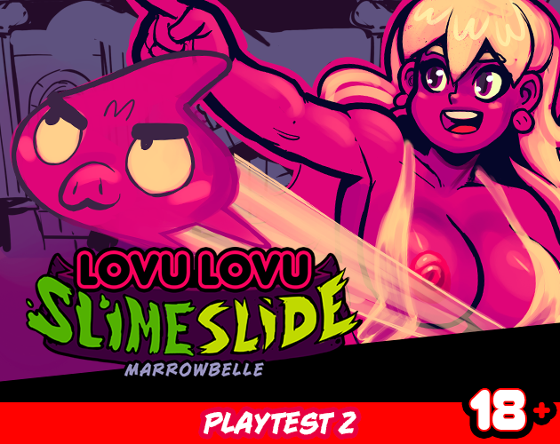 Cover image for Lovu Lovu Slime Slide 🥒 Playtest 2 (18+)