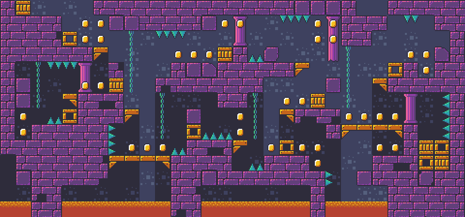 16x16 Dungeon Pixel Art Platformer by LuizMelo