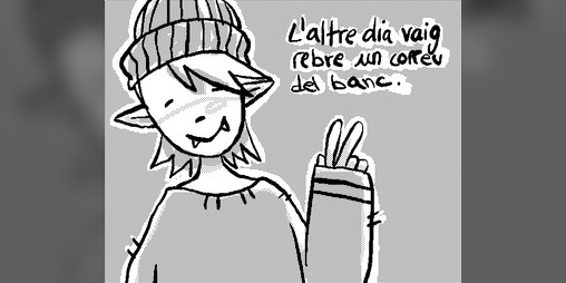 Cover image for L'altre dia vaig rebre un correu del banc