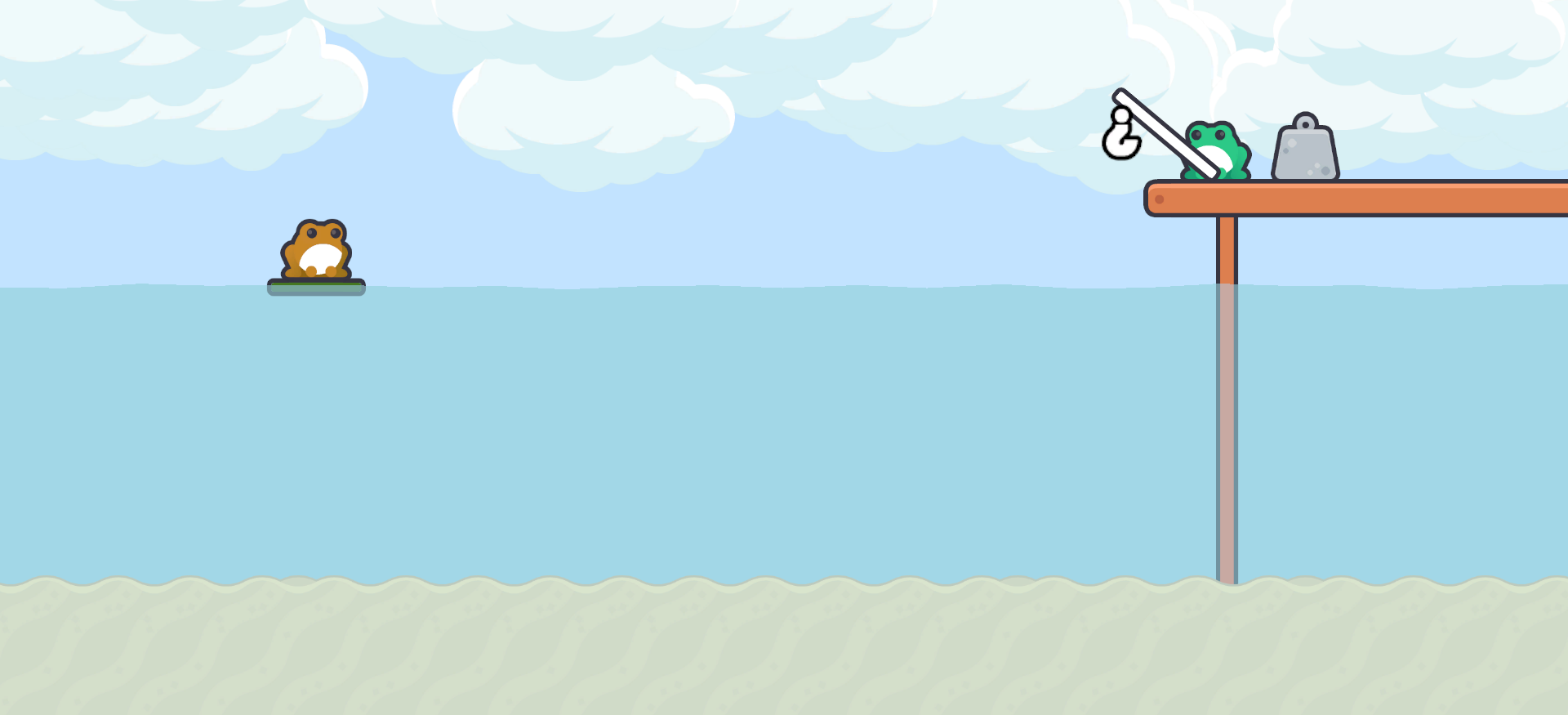 A Frog Goes Fishing