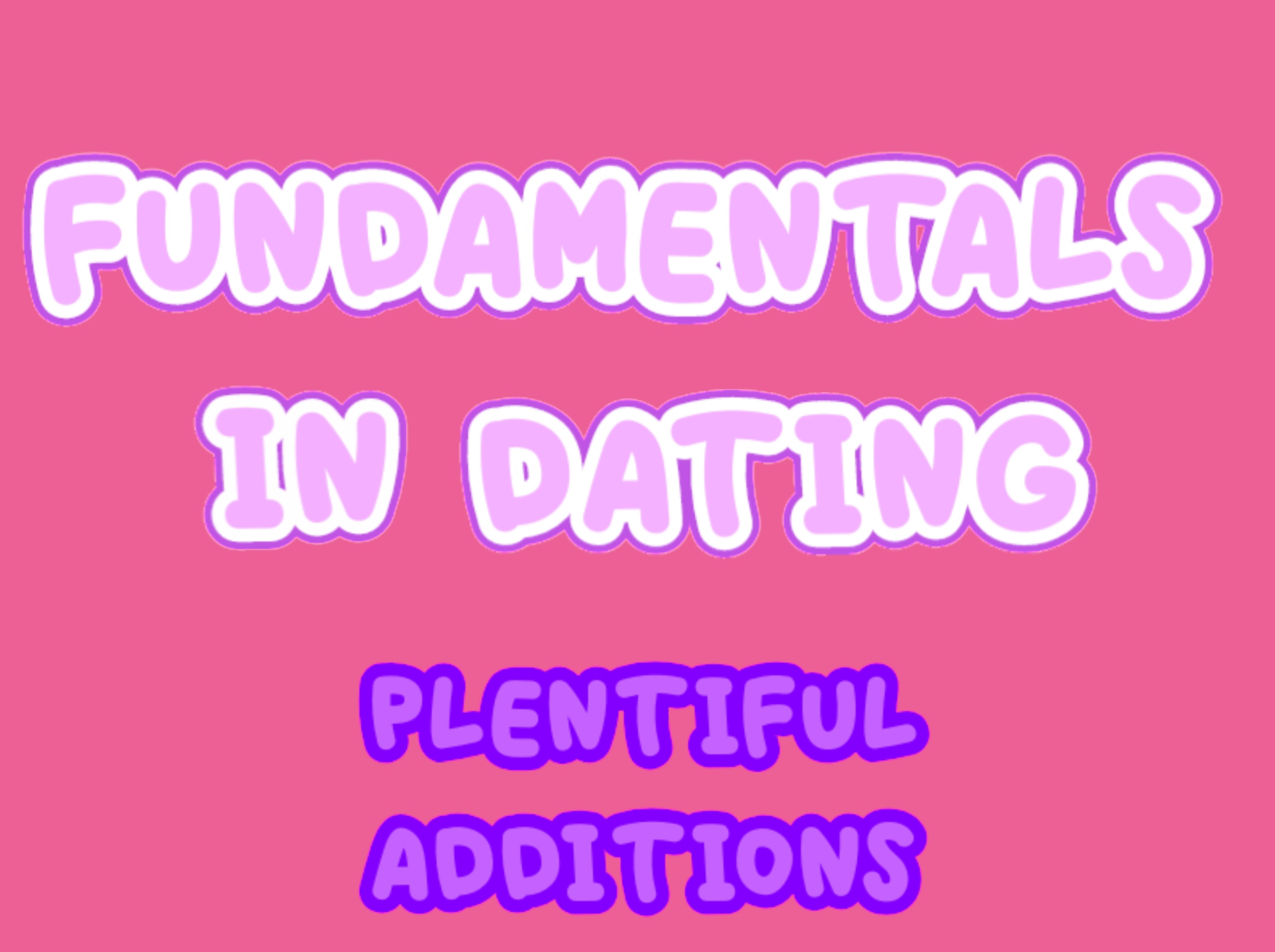 Fundamentals In Dating