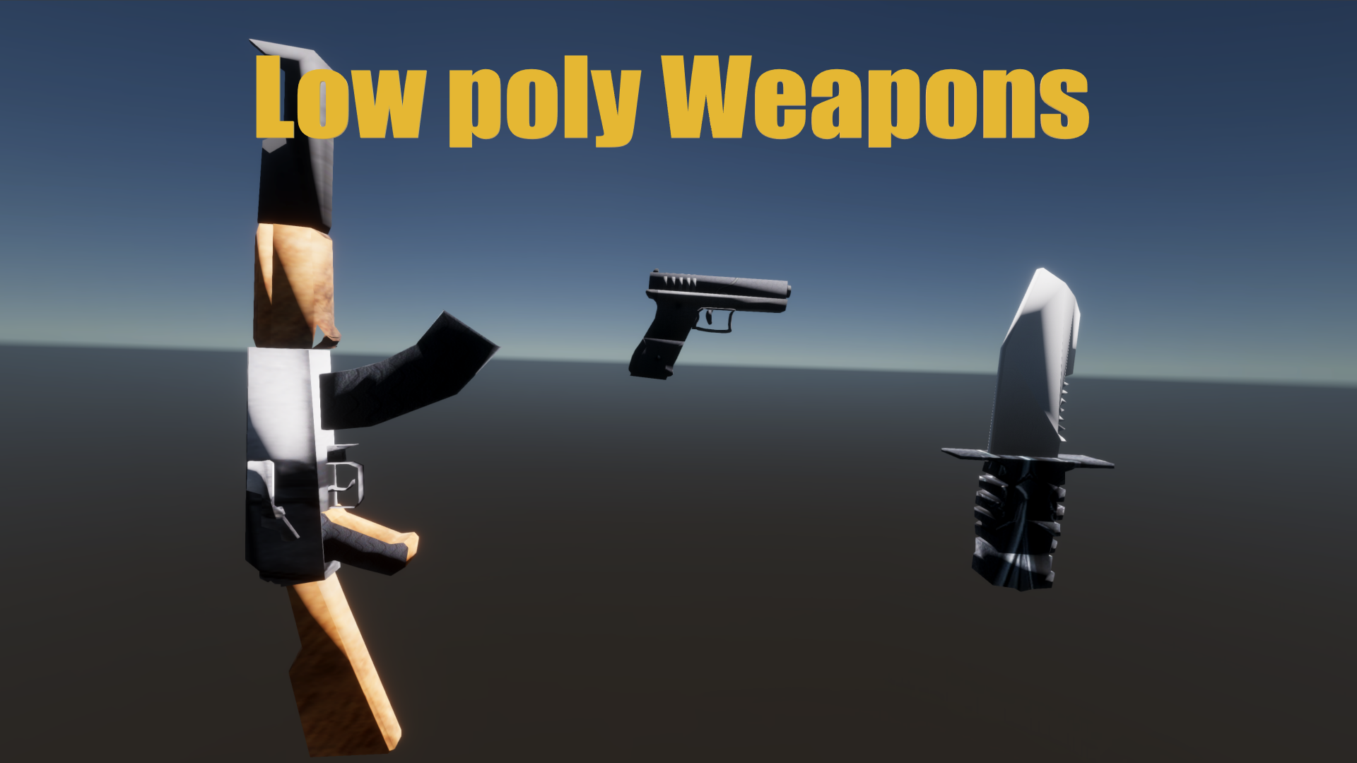 Low Poly Weapons