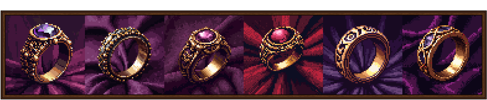 64x64 Epic Fantasy Rings Item Pack!