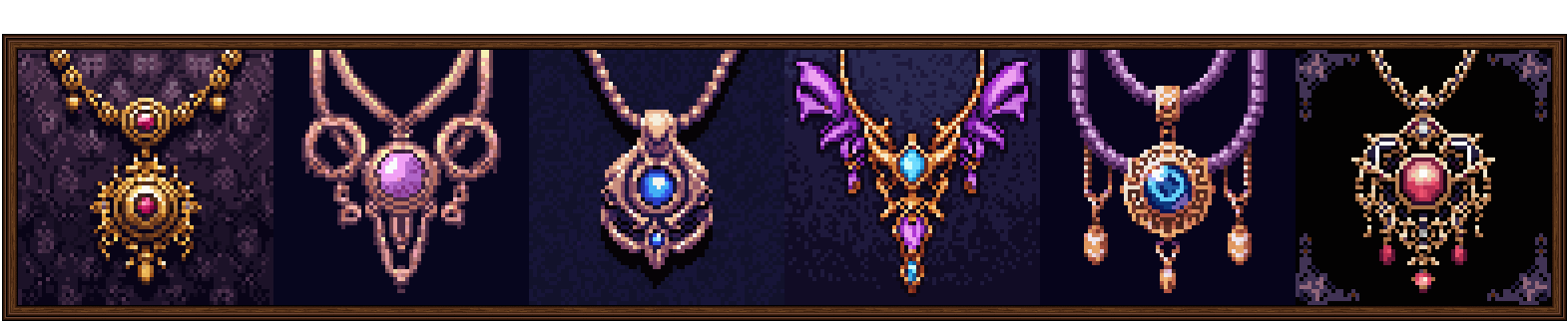 64x64 Epic Fantasy Necklaces Pack