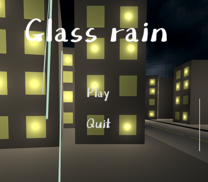 Glass rain