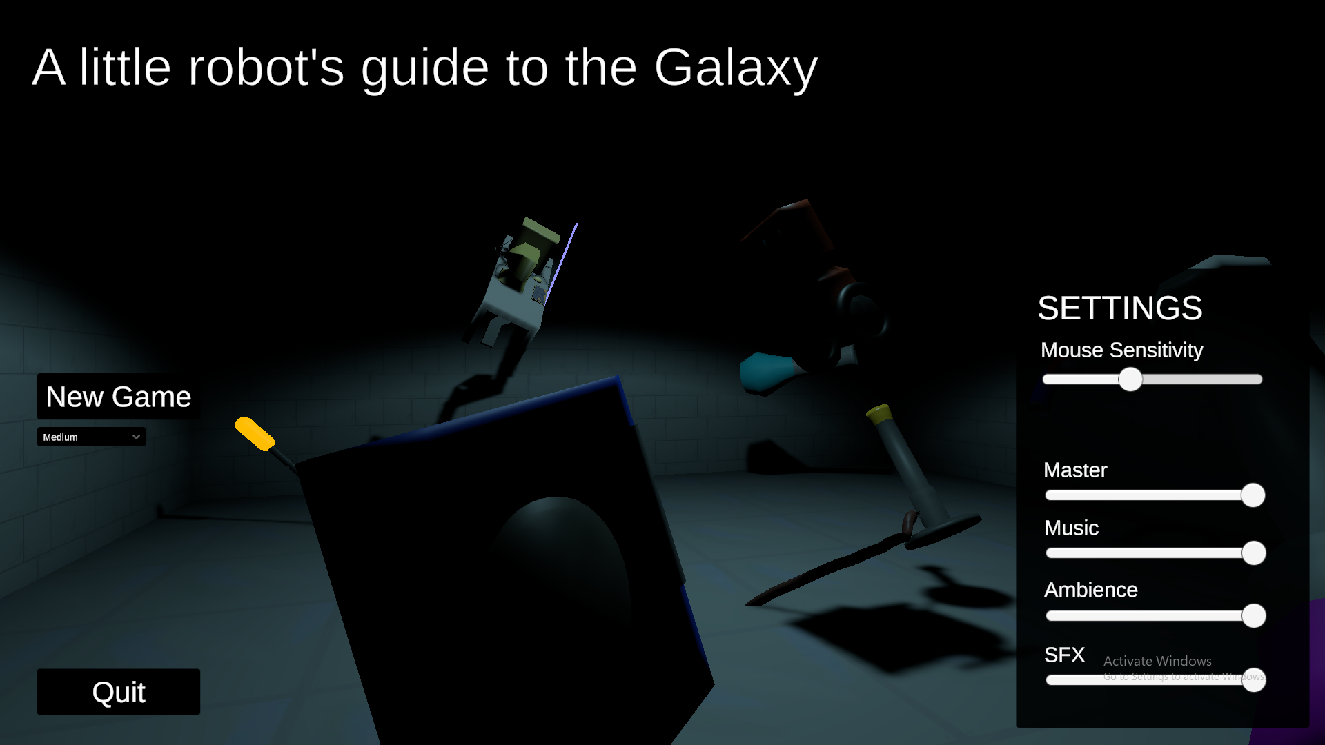Cover image for A little robot's guide to the Galaxy