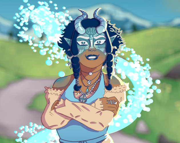 Cover image for A Day with Selene, The Sea-Dragon-Fae!