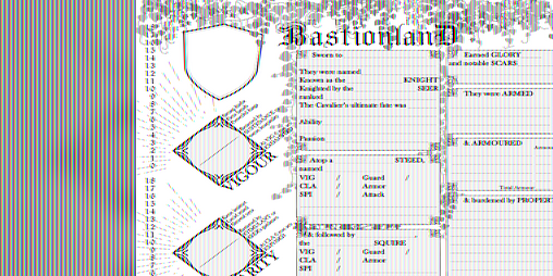 Cover image for Mythic Bastionland Character Sheet
