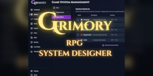 Cover image for Grimory - RPG System Designer