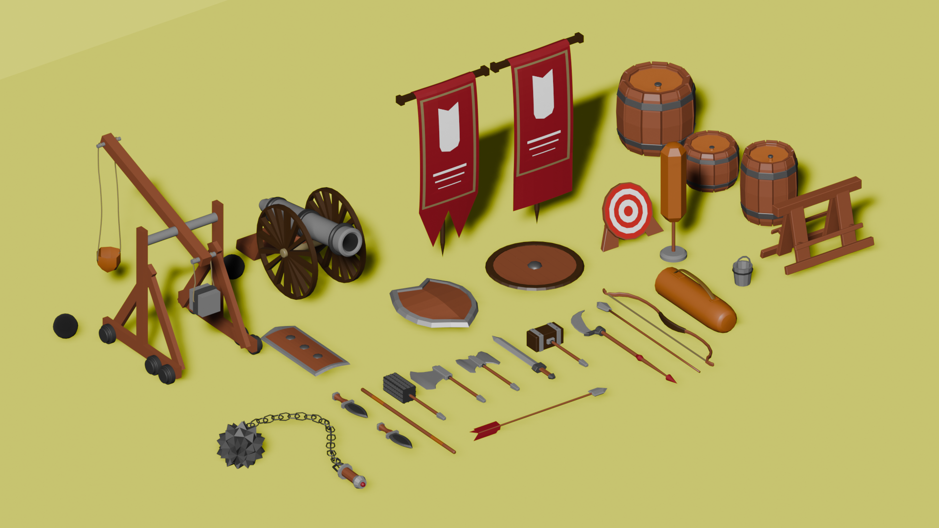 Low Poly Medieval Warfare Pack
