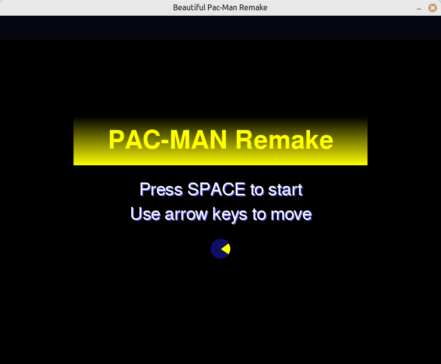 Pacman with Random Labyrinth