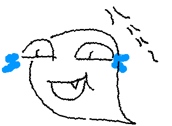 かれ は たぶん わらっている