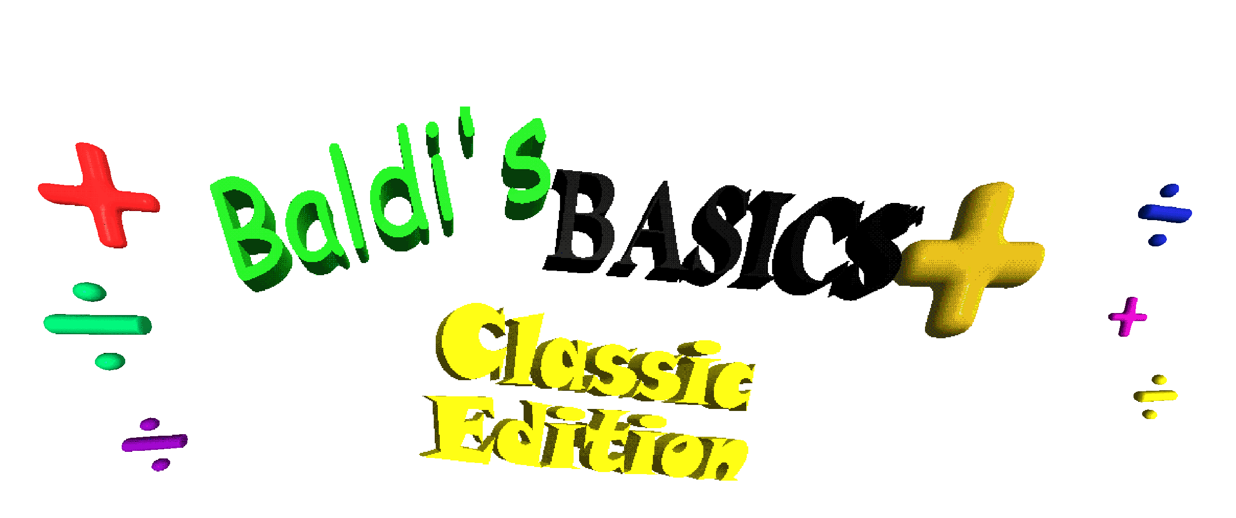 Baldi Basics Plus Classic Edition.