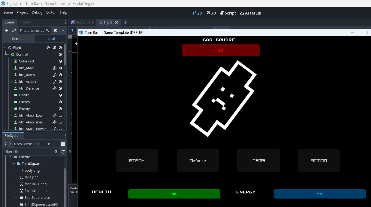 Turn Based Fight Engine by batinyaren