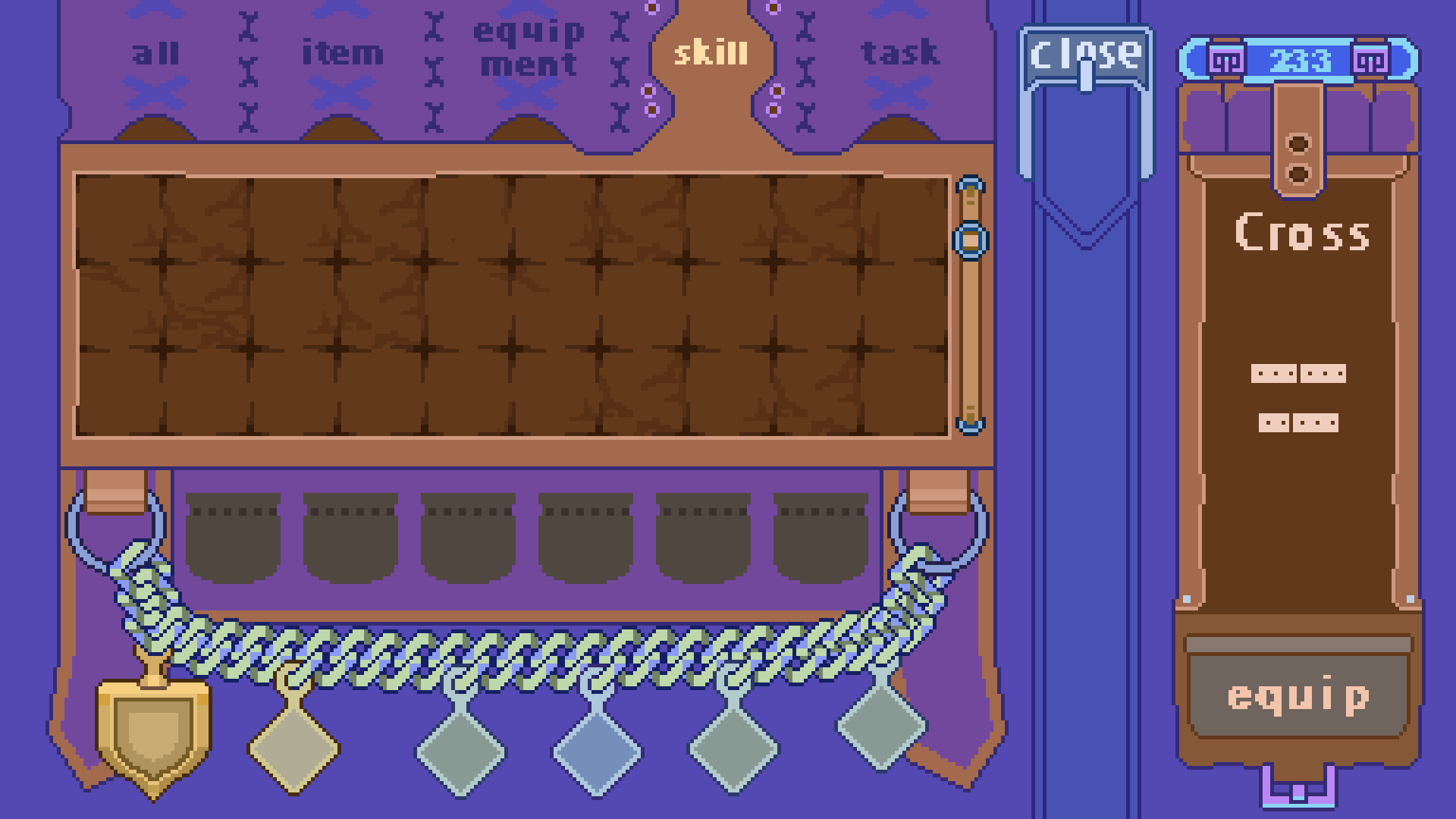 Pixel Magic Ui Magic Tower style pixel art asset(UI) by catpaper