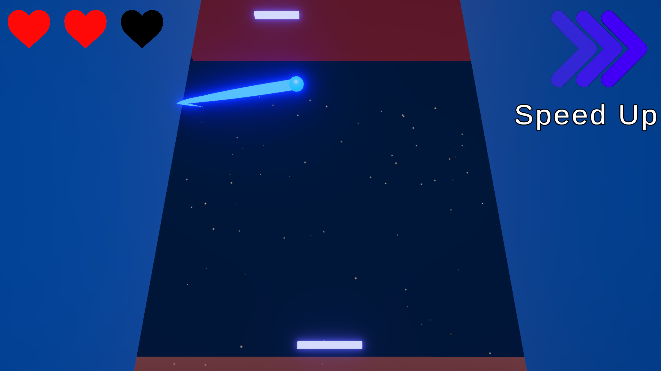 as we can see the player is losing :)