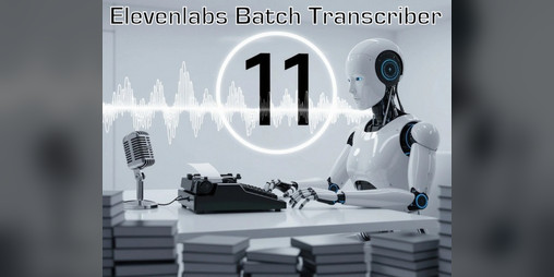 Transcribe entire folders of audio with elevenlabs with a beginner friendly GUI