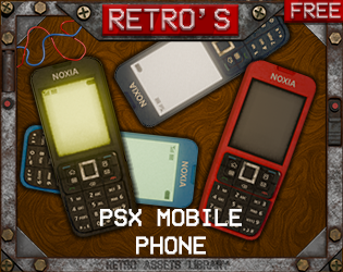 PSX Mobile Phone by Retro Assets Library