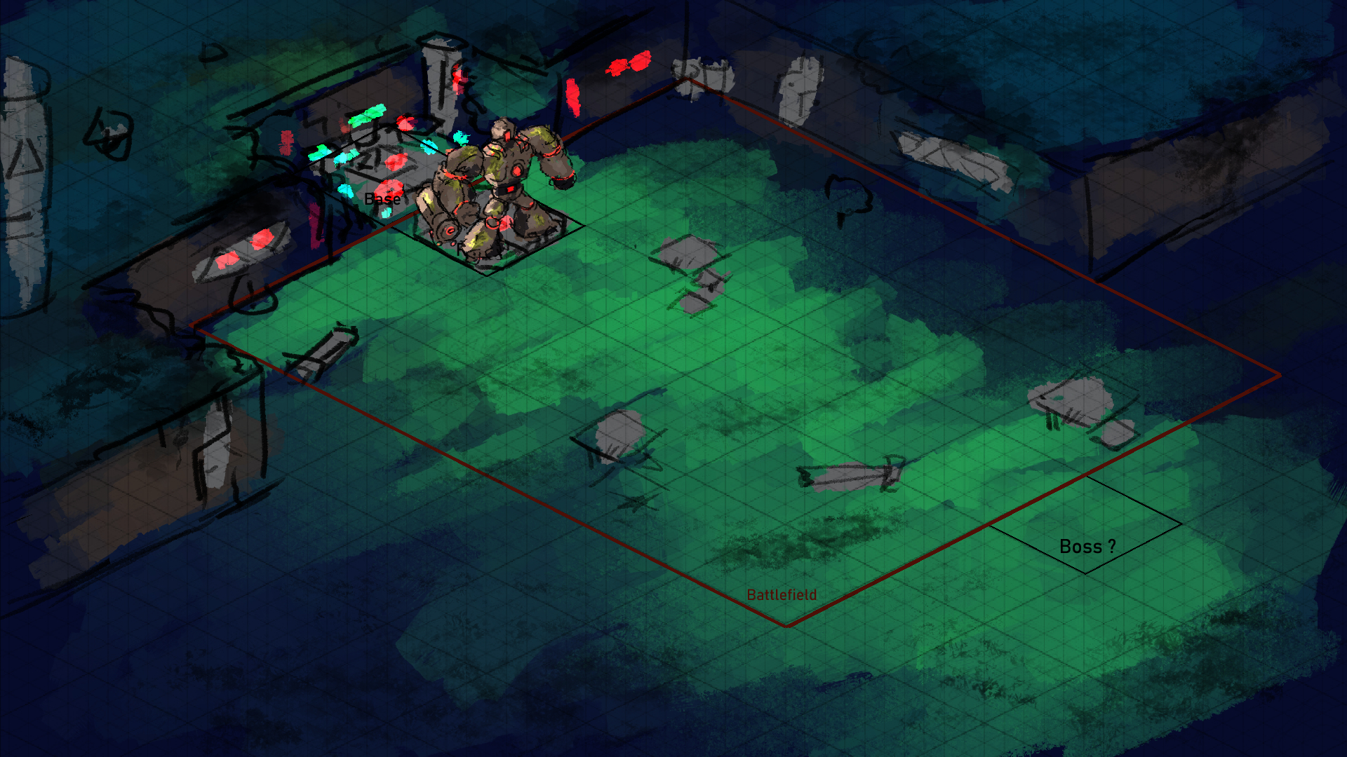 concept art: battle screen