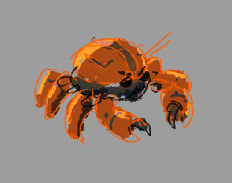 concept art: a robot crab