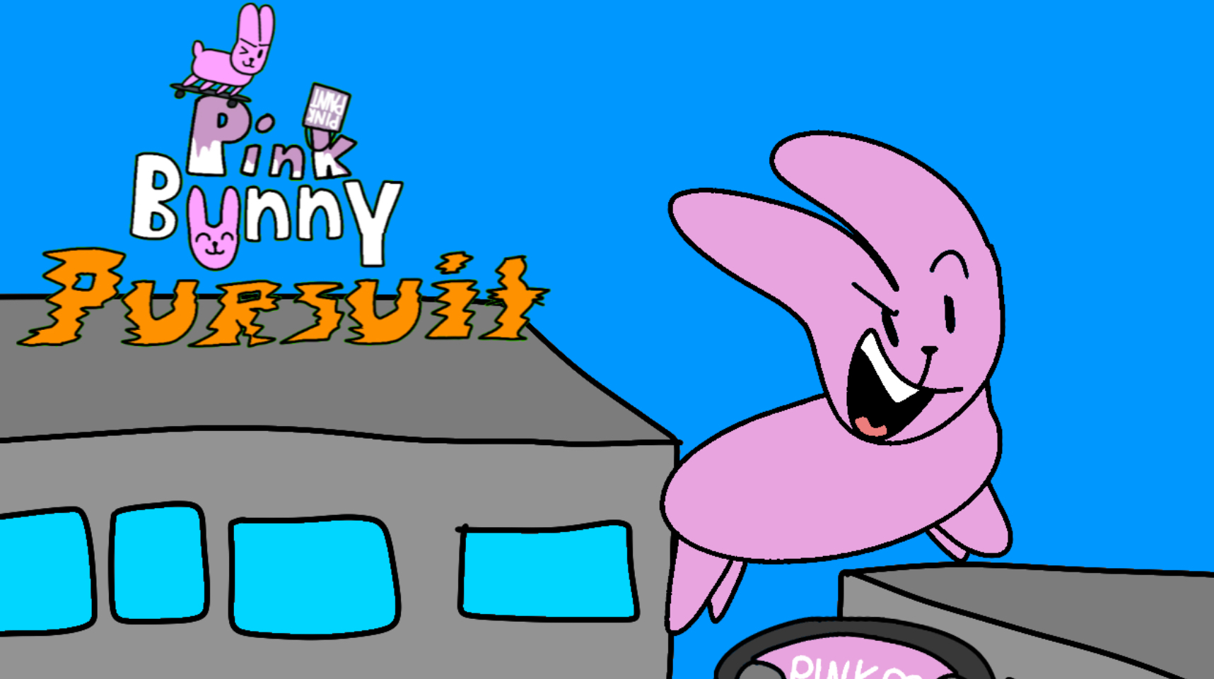 Pink Yellow Rabbit Game Pink Bunny PURSUIT! by TheLinguineRibeye
