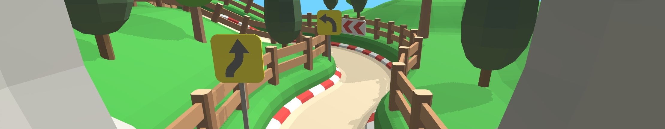 Modular Racekart Track - Hilly Terrain Theme