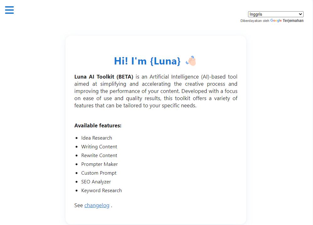 Luna AI Toolkit