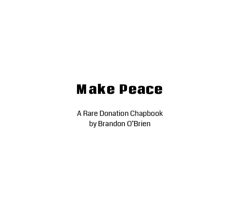 Cover image for Make Peace: Poems