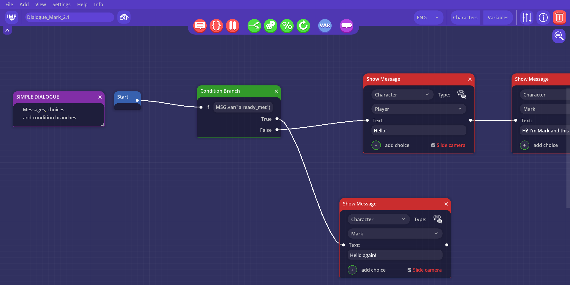 Dialogue Designer By Radmatt