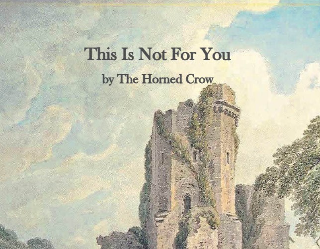 This Is Not For You