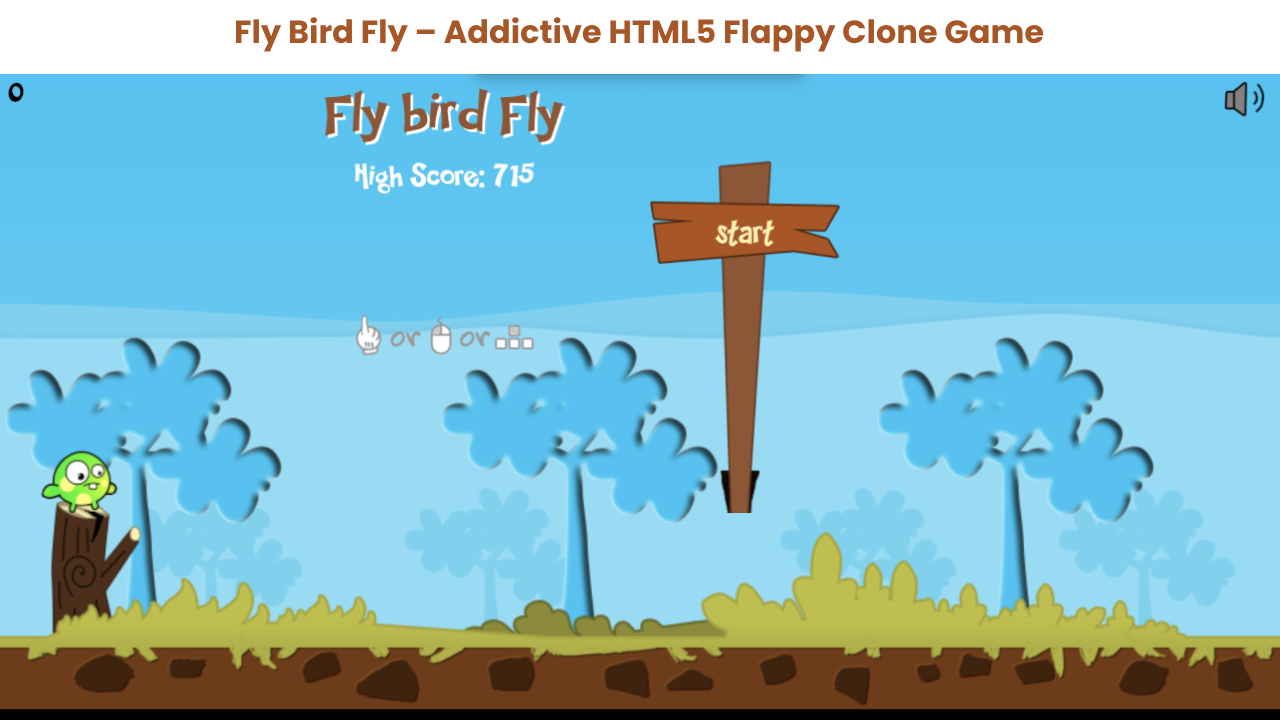 Flap & Fly – One-Tap Flying Bird Game (HTML5) by K29 Solutions