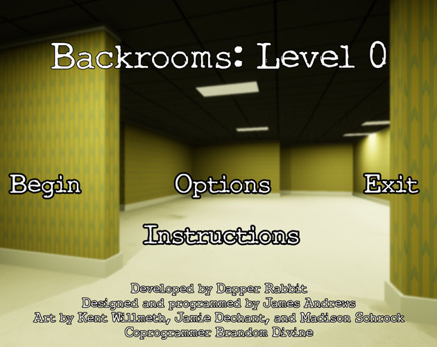Backrooms Level 0 By Dapper Rabbit Games