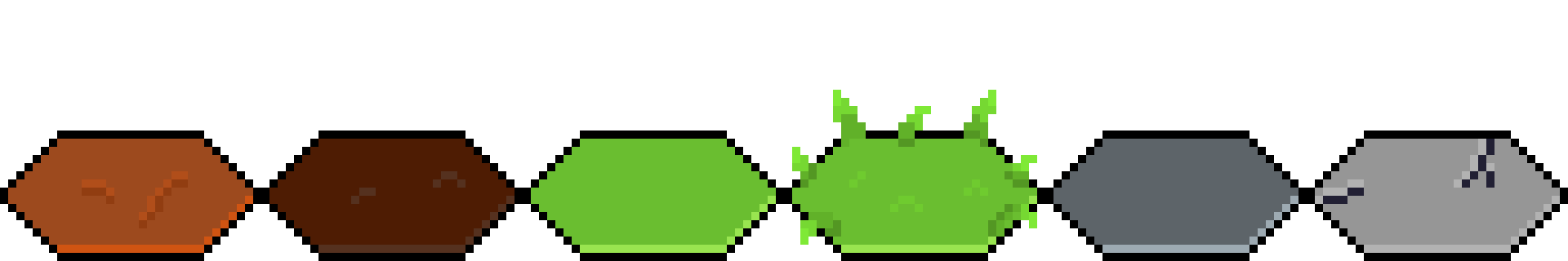 Pixelart Hexagonal Tilemaps