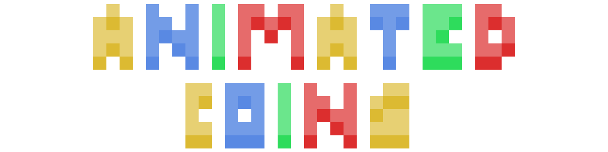 Animated Pixel Art Coins