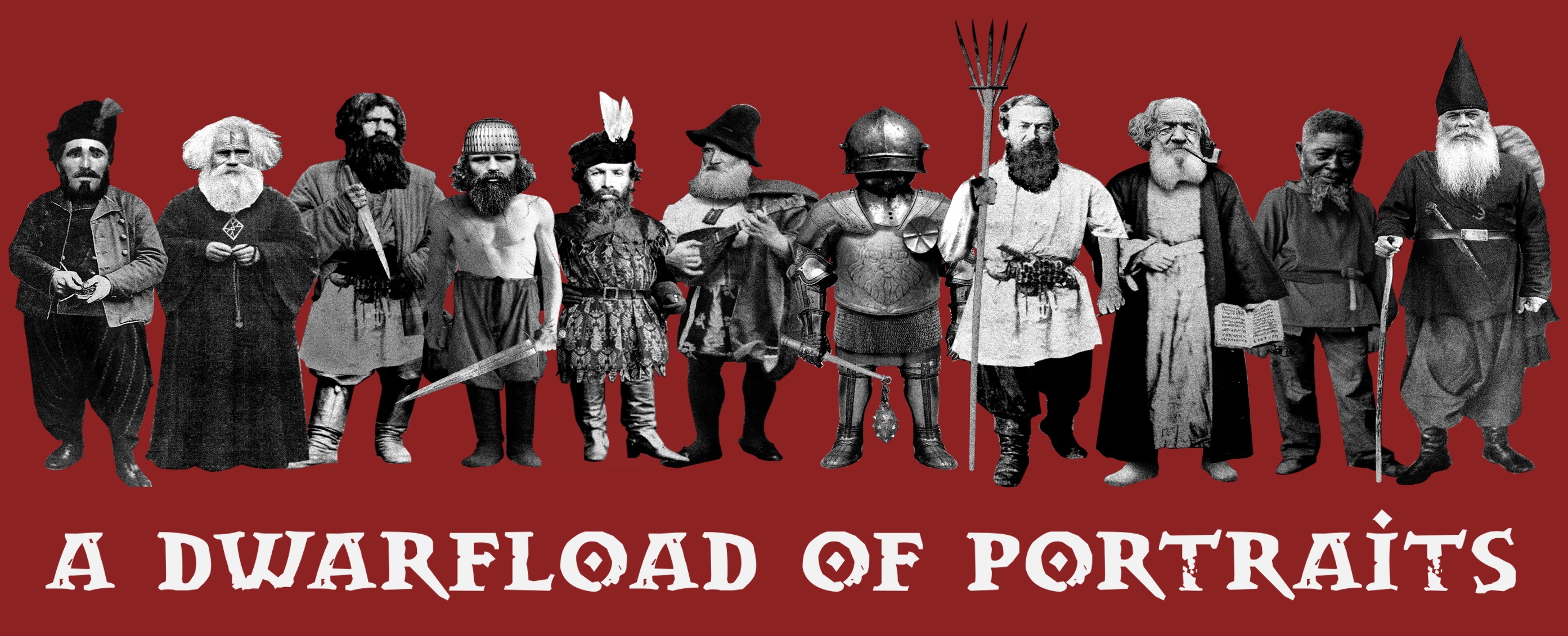 A dwarfload of portraits
