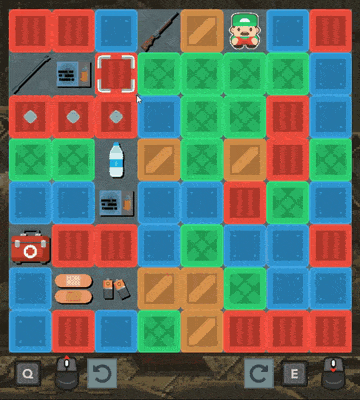 Gif with color-match game