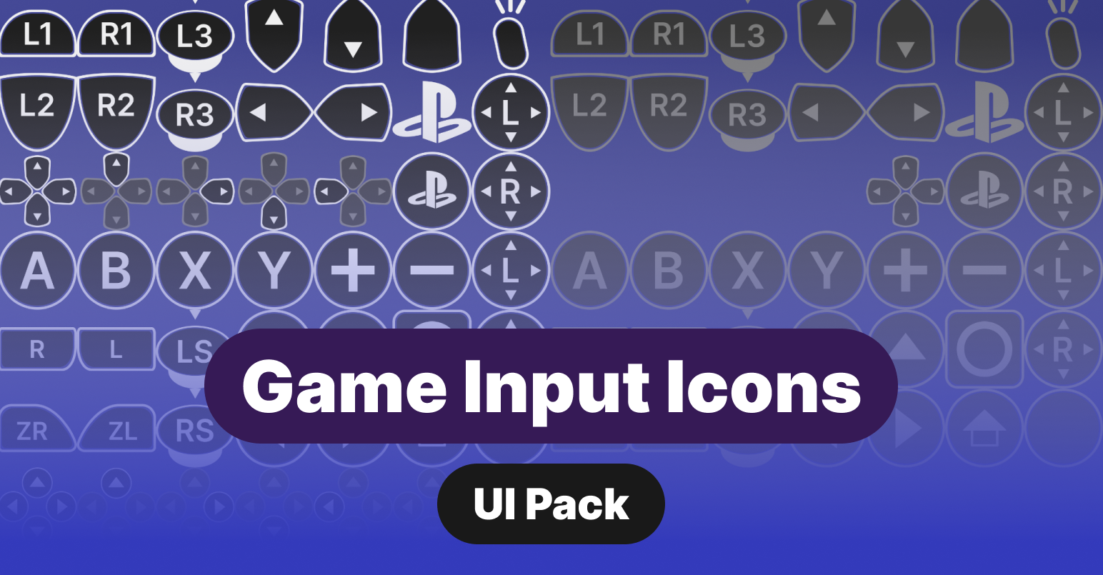 Game Input Icons - Game UI Pack