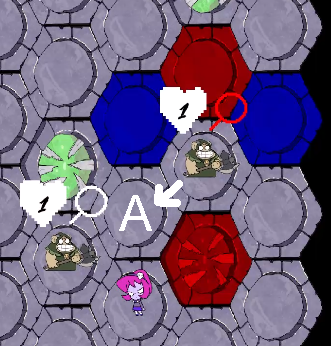 Enemy's attack example