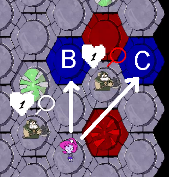 Player's attack example