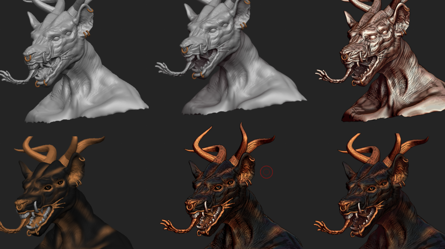 Zbrush Materials and Render Presets by Eldrichryptid