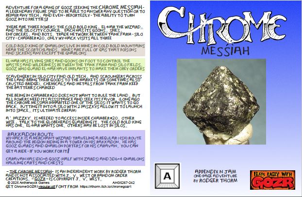 Cover image for the Chrome Messiah