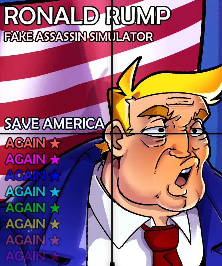 Cover image for Ronald Rump: Fake Assassin Simulator - SAVE AMERICA AGAIN