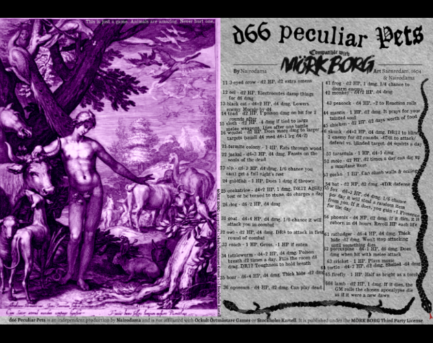 Cover image for D66 Peculiar Pets