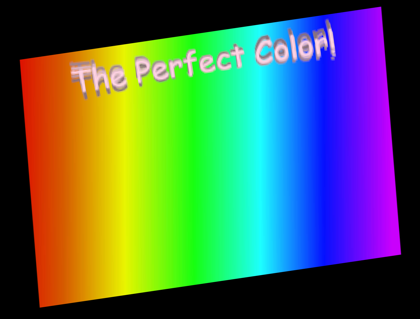The Perfect Color by Diveupion