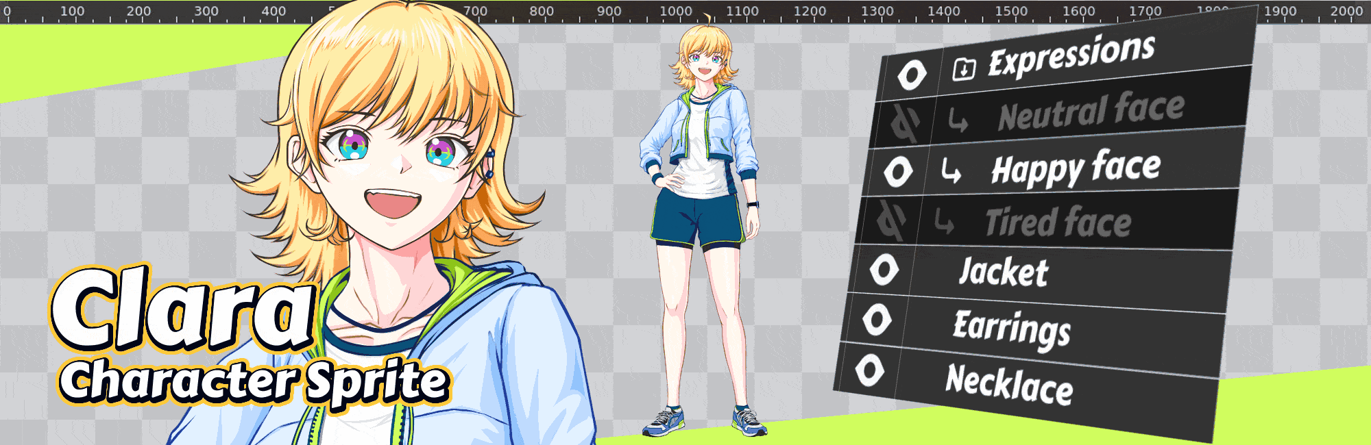 Clara - Fullbody Character Sprite