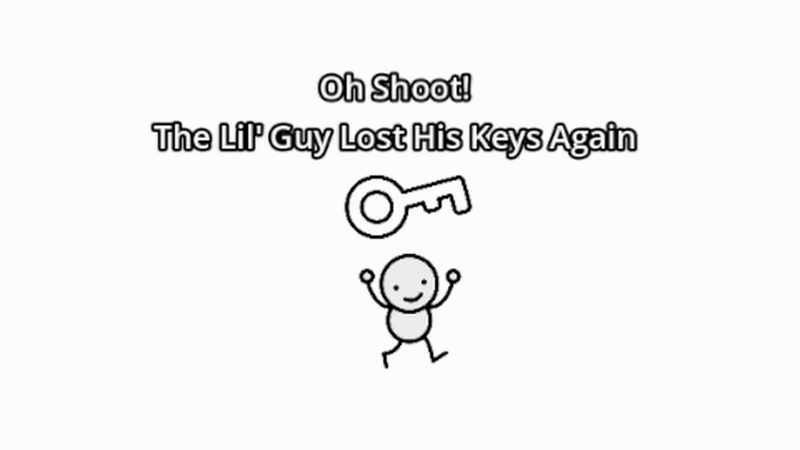 Oh Shoot! The Lil' Guy Lost His Keys Again
