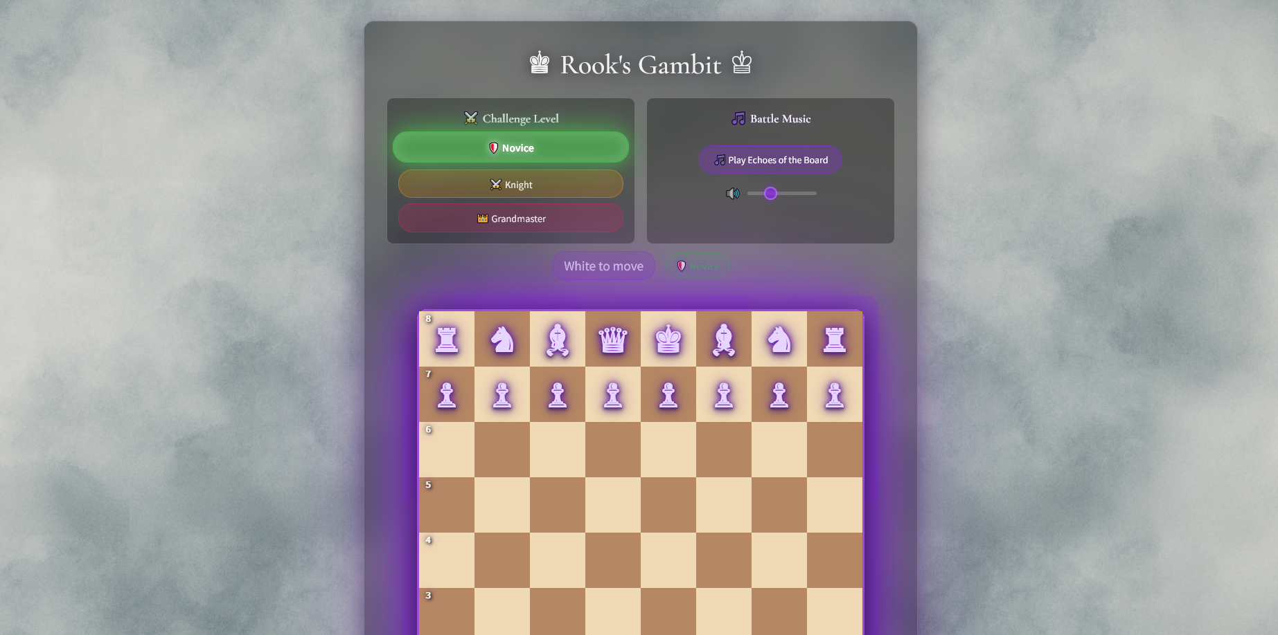 Rook's Gambit - Update/Launch - Rook's Gambit by JessopsBezar